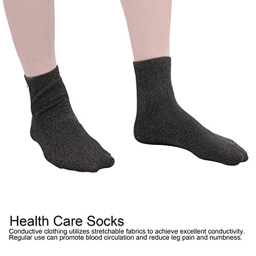 Qqmora Calcetines de Terapia para Hombres y Mujeres, Calcetines Conductores de electrodos, Mantenimiento de Masaje, Calcetines de electrodos de Belleza para Artritis para pies cansados