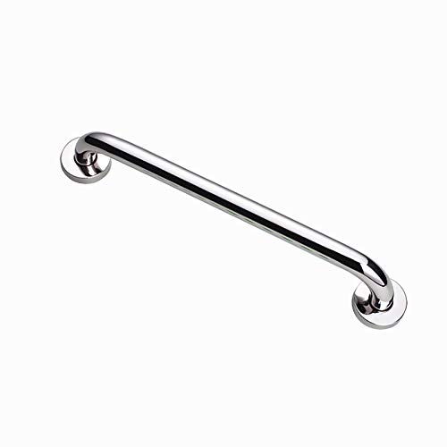 QULONG Barra de Apoyo Minusválidos Baño Fija Inoxidable, Barra de Seguridad, Barra de Apoyo para la Ducha,Acabado Satinado, Baranda de Baño para Niños y Personas Mayores 30cm,Plata,60cm