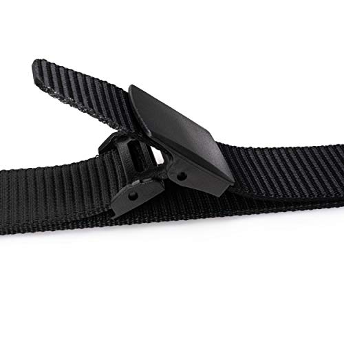 RBOCOTT Cinturón Táctico Militar Ajustable de Hombre, Cinturón Táctico Ajustable de Nylon, Cinturón con Hebilla de Plástico, Cinturón Negro, Marina, Cinturones para Exteriores(125CM)