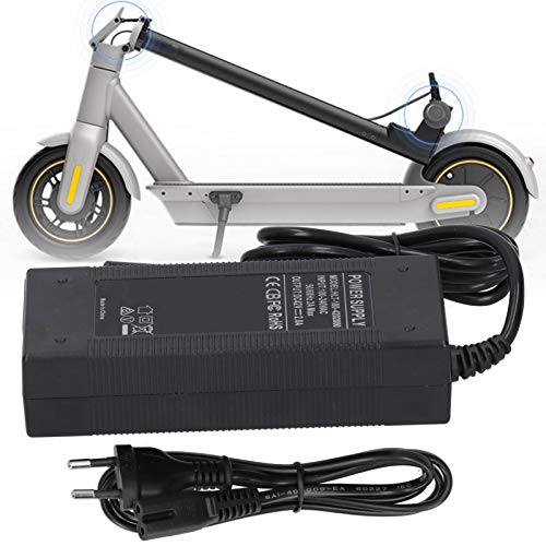 Regalo de verano Cargador de Scooter eléctrico, indicador de Carga LED Cargador Adaptador de ABS, mobiliario Diario Scooter Ninebot S1-S4 para Scooter eléctrico XIAOMI M365 / Pro