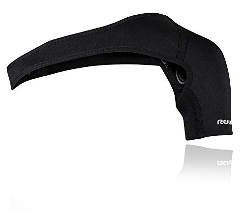 Rehband QD Shoulder Support XL - Vendaje para hombro derecho, color negro