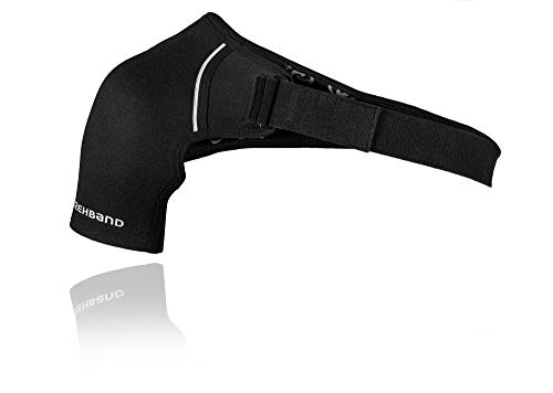 Rehband QD Shoulder Support XL - Vendaje para hombro derecho, color negro