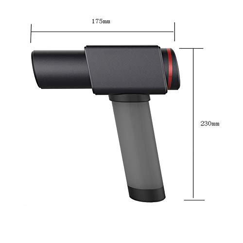 Relajación Muscular Fascia Pistola Dispositivo de liberación Profunda masajeador eléctrico Fitness Membrana transcervical vibración de conversión de frecuencia de 6 velocidades (Negro/Rojo)