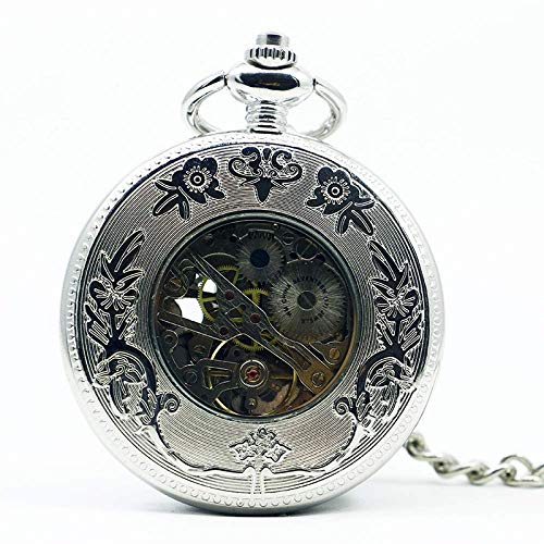 Reloj de Bolsillo Vintage con diseño de grúa Exquisito para Hombre, Reloj de Bolsillo mecánico de Bronce para Mujer, Reloj de Bolsillo para Regalo, Regalos para la Familia