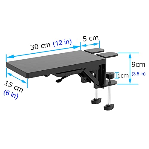 Reposamuñecas Acogedor, Support De Brazo De Codo Para Escritorio, Plegable A 90 ° Apoyabrazos Para Computadora, Blanco Negro, Para Apoyar El Codo Y Reducir La Fatiga De La Mano ( Color : White )