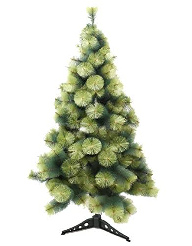 RESTAR Artificial Árbol de Navidad Decoración Navideña, Material PVC Aguja de Pino, Verde Punta Natural con Soporte en Plástico (Pino Aguja Punta Natural, 60cm)