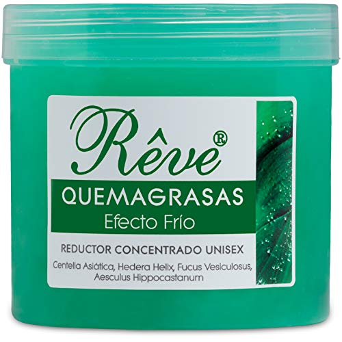 REVE Quemagrasas Efecto Frío - Gel de crema reafirmante adelgazante anticelulítica potente reductora de abdomen, caderas y glúteos para hombre y mujer de 500 ml. Marca: REVE (FRIO)