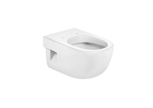 Roca A346247000 Colección Meridian - Taza Suspendida con salida Horizontal, Blanco (asiento y tapa no incluido)