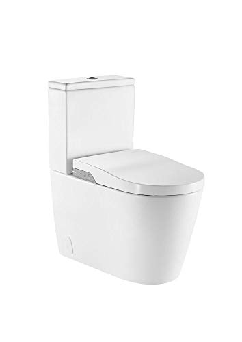 Roca A80306L001 Smart Toilet, Inspira In-Wash, Adosado Pared, Rimless, Blanco