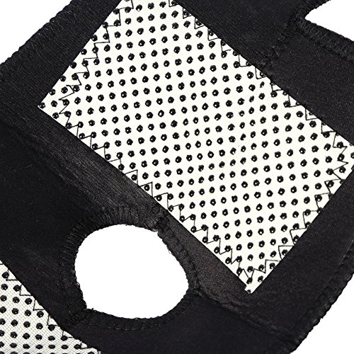 Rodillera 1 par Unisex Negro Turmalina Autocalentador Cinturón magnético protector de rodilla Artritis Brace Support Protege eficazmente tus rodillas Ajustable Alta permeabilidad a los gases