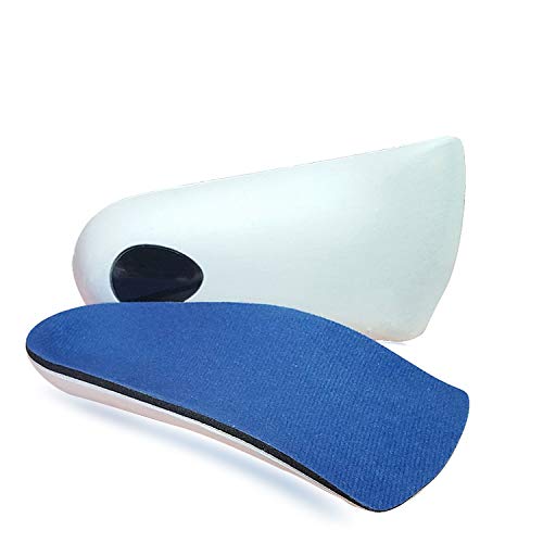 RooRuns Plantillas fascitis plantar, Inserciones ortopédicas de 3/4 de longitud, inserciones de fascitis plantar para pies planos soporte del arco del pie para hombres y mujeres correr y hacer deporte