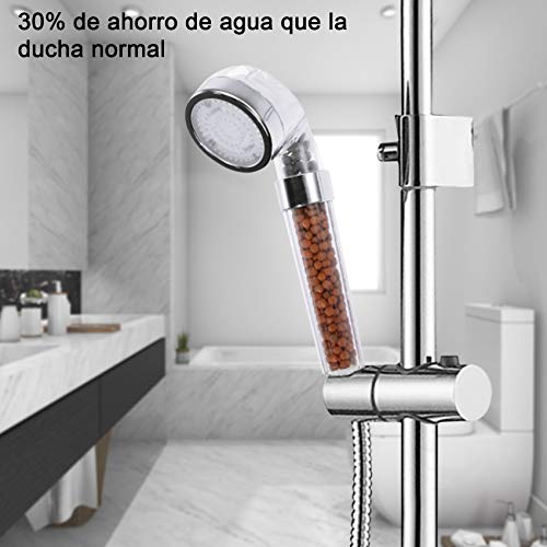 Rovtop Alcachofa Ducha Led,Cabeza de Ducha Cambiando LED 7 Colores Automáticamente, No Necesita Pilas