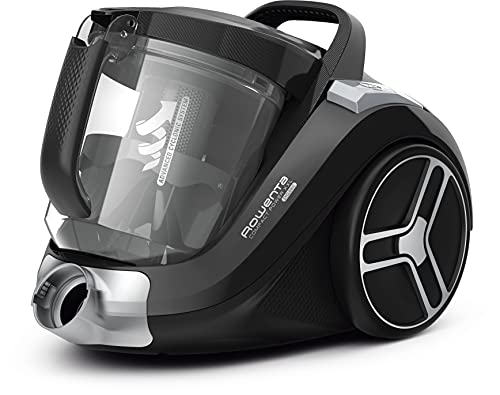 Rowenta Compact Power Classic XXL RO4825 aspiradora sin bolsa de 2,5 L, diseño compacto, motor EffiTech, depósito de suciedad de 2,5 L, tecnología ciclónica, cabezal alta eficiencia, especial ranuras