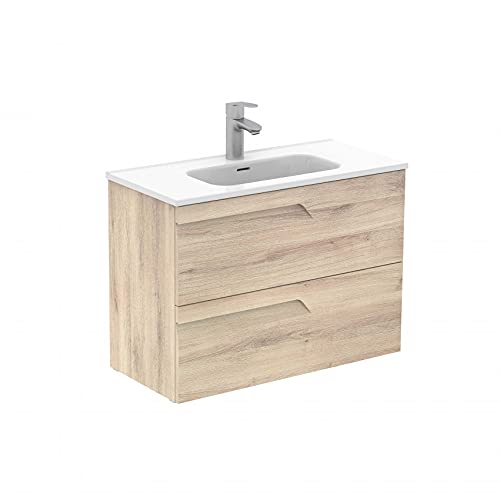 ROYO Mueble de baño 2 cajones Vitale 80x38 Beige Nature