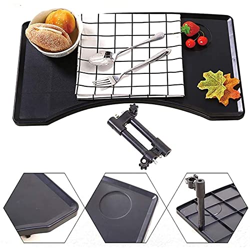 RSGK Mesa de Bandeja de Silla de Ruedas con Soporte de Taza, Accesorios para Escritorio portátiles Desmontables, Andador para Comer, Adecuado para la Bandeja de Silla de Ruedas Adulta