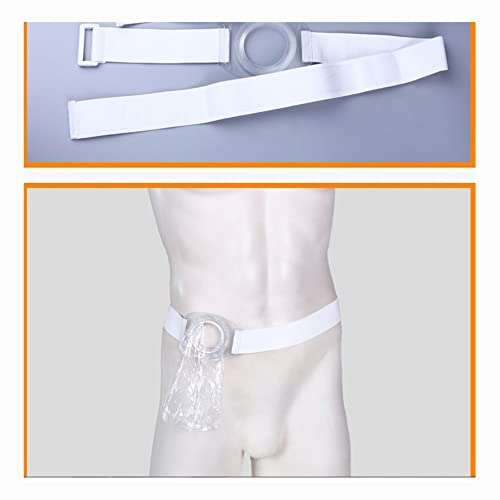 RTYG Bolsa de urostomía drenable Cintura Incontinencia Productos Luz Stomacloak Bolsa Colostomía Evitar el Kit Filtro urinario Elástico desechable Adhesivo Suave 1108 (Size : 2 belts-100bags)