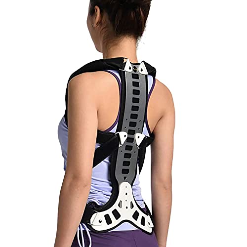 RTYUIO Ortesis de Columna Lumbar , Corrector de Postura Ajustable Brace Hombro Soporte de Espalda Cinturón Corrector de Postura de escoliosis Ortesis de Espalda espinal