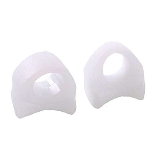 Ruluti 1 Par De Gel De Silicona del Juanete del Dedo del Pie Ortesis Corrector Alisador Separador Cuidado De Los Pies Corrector Herramientas del Dedo del Pie Separador Blanca