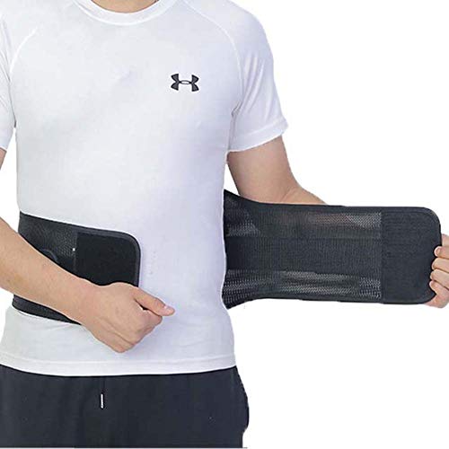 RZiioo Respaldo de descompresión - Plus Cinturón de corsé lumbosacro rígido con Sistema de polea - Respaldo Deportivo para Columna Vertebral - Mejor Soporte Lumbar Activo