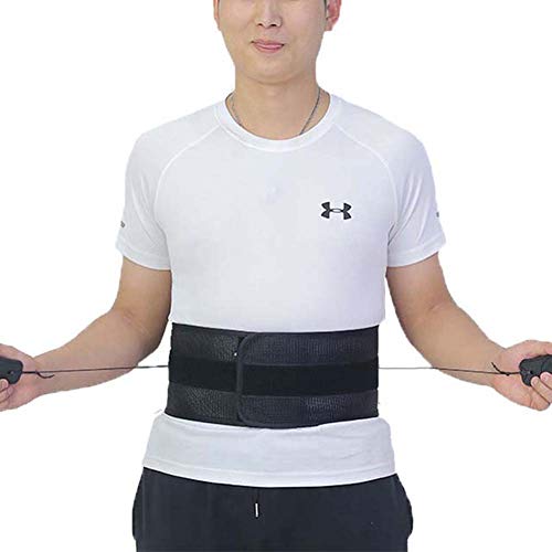 RZiioo Respaldo de descompresión - Plus Cinturón de corsé lumbosacro rígido con Sistema de polea - Respaldo Deportivo para Columna Vertebral - Mejor Soporte Lumbar Activo