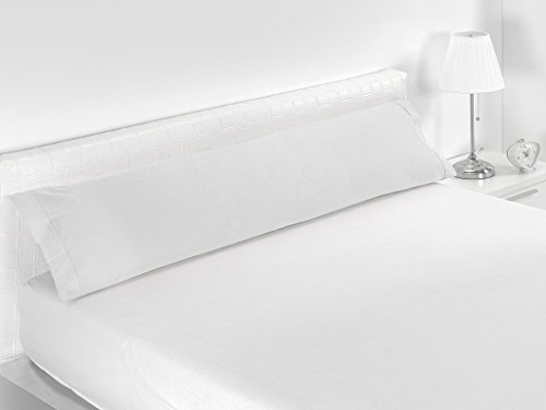 SABANALIA - Funda de Almohada Combina (Disponible en Varios tamaños y Colores), Cama 105-125 x 45, Blanco