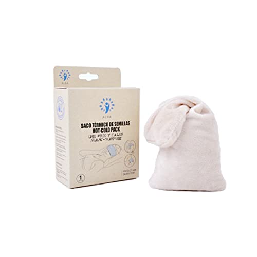 Saco térmico anticólicos para dolor menstrual de microperlas naturales (24 x 11cm) Uso de FRÍO y CALOR - Multiforma y lavable