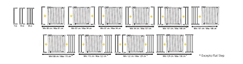 Safety 1st Easy Close Metal - Barrera de seguridad bebés, niños y perros, metálica para puertas y escaleras, puerta de seguridad de 73 hasta 80 cm, color negro