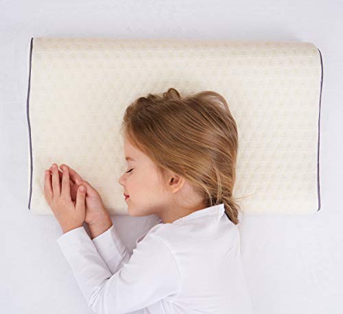 Salud Niños Almohada Para Dormir Cama Hipoalergénica Espuma de memoria Almohada para niños Protector de cuello para niños (3-10 años)