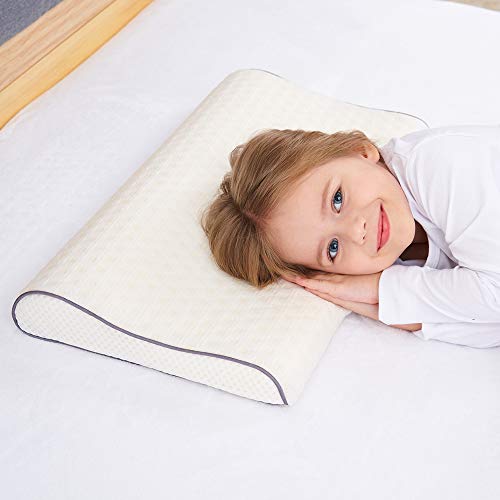 Salud Niños Almohada Para Dormir Cama Hipoalergénica Espuma de memoria Almohada para niños Protector de cuello para niños (3-10 años)