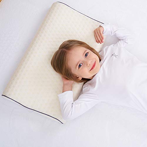 Salud Niños Almohada Para Dormir Cama Hipoalergénica Espuma de memoria Almohada para niños Protector de cuello para niños (3-10 años)