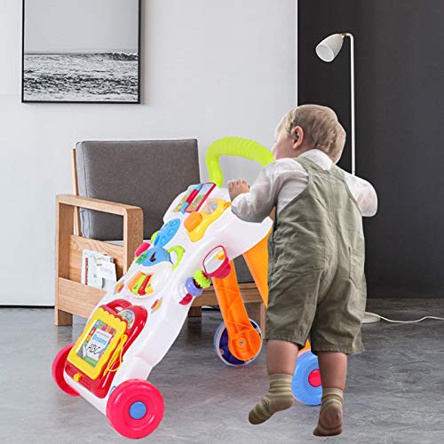 SALUTUYA Carrito de bebé Mejorar la Capacidad Multifuncionalidad Ciencia Caminante Sentado y de pie para niños pequeños Cultivar Habilidades de Pensamiento