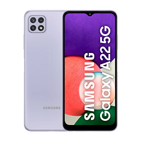 Samsung Galaxy A22 5G – Smartphone libre con 6.6 Pulgadas 128GB y Sistema Operativo Android Violeta Versión ES