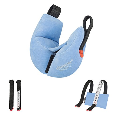 SANDINI SleepFix® Baby – cojín cervical con función - Accesorios de asiento infantil para coche/bicicleta/viaje - Reposacabezas/reductor de asiento/ evita que la cabeza de su hijo caiga mientras duerme