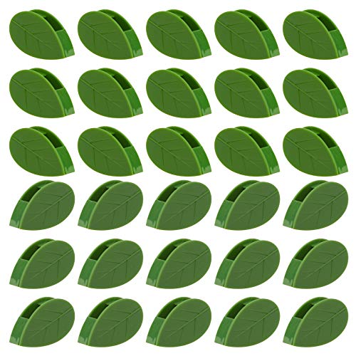 SAVITA 30 Clips De Fijación De Pared para Plantas Trepadorasn Clip Autoadhesivo para Fijación De Pared De Plantas, Soporte Invisible para Enredaderas En Forma De Hoja