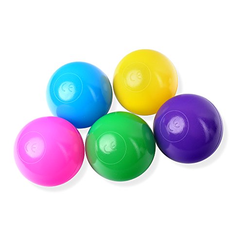 Schramm® 100 Piezas de Bolas para baño de Bolas Bolas para niños Bolas para bebés Bolas de plástico Bola de Piscina Sin suavizante 100 Pack