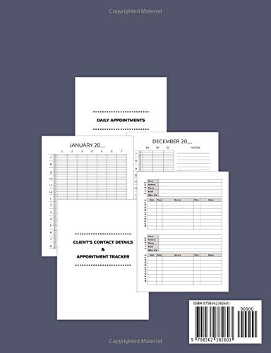 Scoliosis Therapy: Treatment Center Schedule Calendar: 52 Weeks of Undated Appointment Planner with 15-Minute Time Increments: Pages to Write Client ... Information and Record Daily Work Timetable