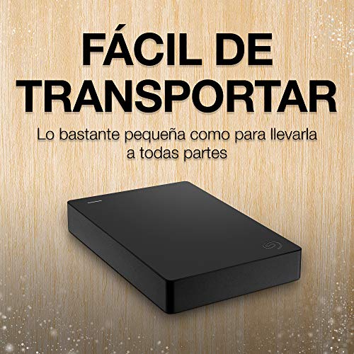 Seagate Portable Drive, 5 TB, Unidad de disco duro externo, USB 3.0 para PC, ordenador portátil y Mac y 2 años de servicios Rescue, Amazon Special Edition (STGX5000400)