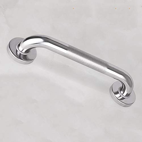 Seguridad Barra De Apoyo Para Bañera,304 Acero Inoxidable Asidero Ducha Con Anti-agarre Deslizamiento,Cómodo Baño Agarrador Toallero Barras Handicap Senior-Plata 20cm