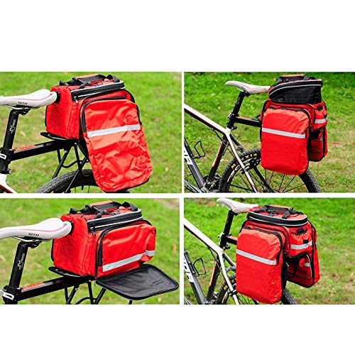 Selighting Bolsa Alforja Trasera Bicicleta Impermeable Bolso de Viaje Portátil Extensible Bolsa de Hombro para Ciclismo al Aire Libre 10L-25L