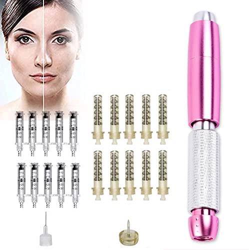 SFLCYGGL Hyaluron Pen 2 in 1 Alta Presión Hialurónico Ácido Pluma Atomizador para Haciendo Piel Brillante y Blanco, Restaurar Piel Elasticidad