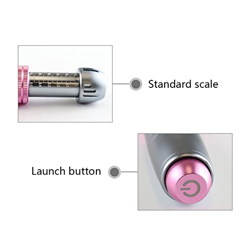 SFLCYGGL Hyaluron Pen Kit 2 en 1 Profesional No Invasivo Ajustable de Alta Presión Pluma de Hialurón Dispositivo de Atomización con 6 Ampolla Cabeza