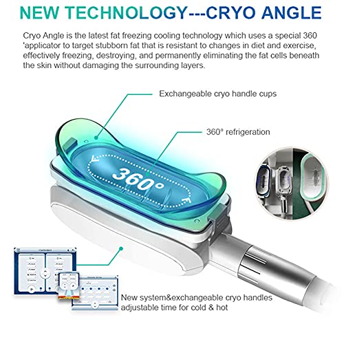 SFLCYGGL Profesional Criolipólisis Máquina de Adelgazamiento Multifunción Congelación de Grasas Pérdida de Peso Eliminación de Grasa Dispositivo con 3 Mango de Congelación
