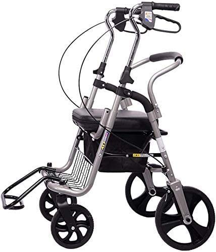 SFSGH Andador con Ruedas Drive Medical Wheel Walking Aid, Andador con Ruedas de Postura Vertical, Andador de Aluminio superligero, Andador con Andador portátil de Movilidad con Andador d