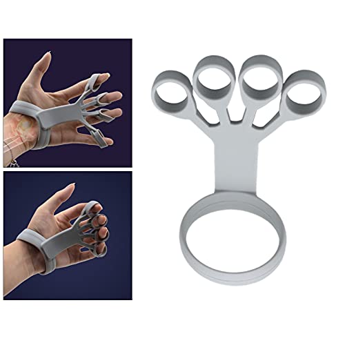 Sharplace 2xFinger Stretcher Kid Adulto Entrenador de Fuerza del Antebrazo Guitarra Training Aid Grey