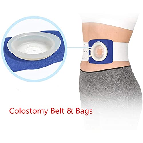 SHENXIAOMING Cinturón De Ostomía para Colostomía Bolsa De Urostomía Drenable Después De Colostomía Bolsa De Ileostomía Cinturón De Hernia Inguinal con Bolsa De 80 Piezas, Ayudas para El Paciente,B