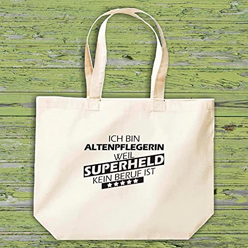 Shirtinstyle Bolsa Taschesportbeutel Profesión Formación Cierre Motivos a Elegir - Cuidadora de Ancianos, 35 cm x 39 cm x 13 cm