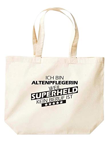 Shirtinstyle Bolsa Taschesportbeutel Profesión Formación Cierre Motivos a Elegir - Cuidadora de Ancianos, 35 cm x 39 cm x 13 cm