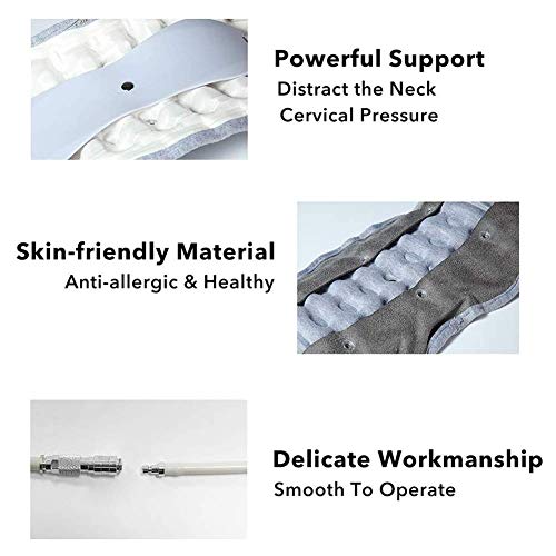 SHKUU Dispositivo eléctrico tracción Cervical para Cuello Cuello Inflable Ajustable portátil para hogar Collar espondilosis para Masaje Marco para Cuello Colgante