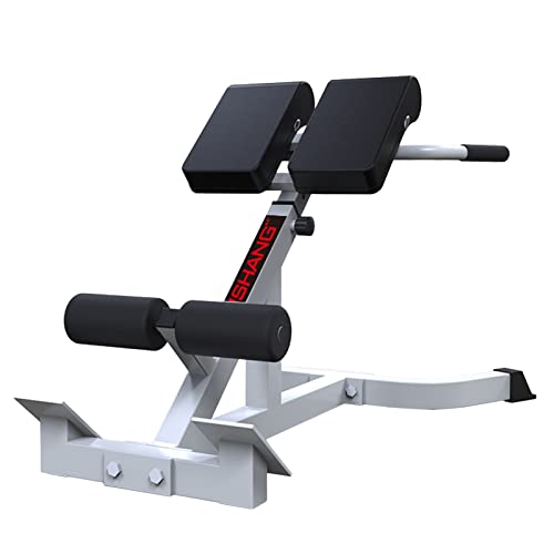 Silla Romana Banco de hiperextensión trasera Silla romana para gimnasio en casa, Tarea pesada Ajustable Extensión de espalda Equipo de ejercicio para el ejercicio de entrenamiento abdominal, Cargas 44