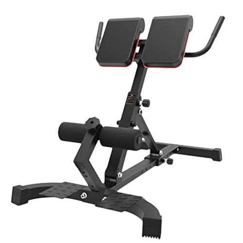 Silla Romana Plegable Silla romana Banco de hiperextensión para gimnasio en casa, Tarea pesada Ajustable Extensión de espalda Equipo de ejercicio para el ejercicio de entrenamiento abdominal, Carga 33